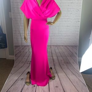Hot pink dress